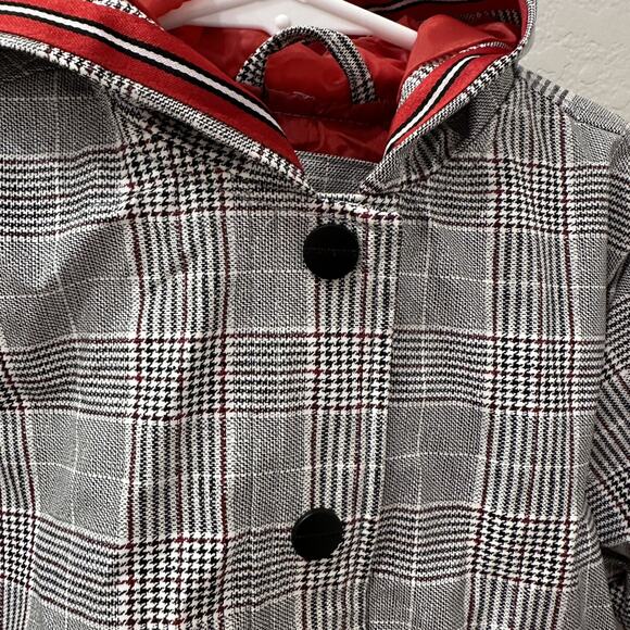 NWT Urban Republic Plaid Rain Coat - Picture 3 of 8